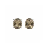 Champagne Glow Topaz Oval Studs