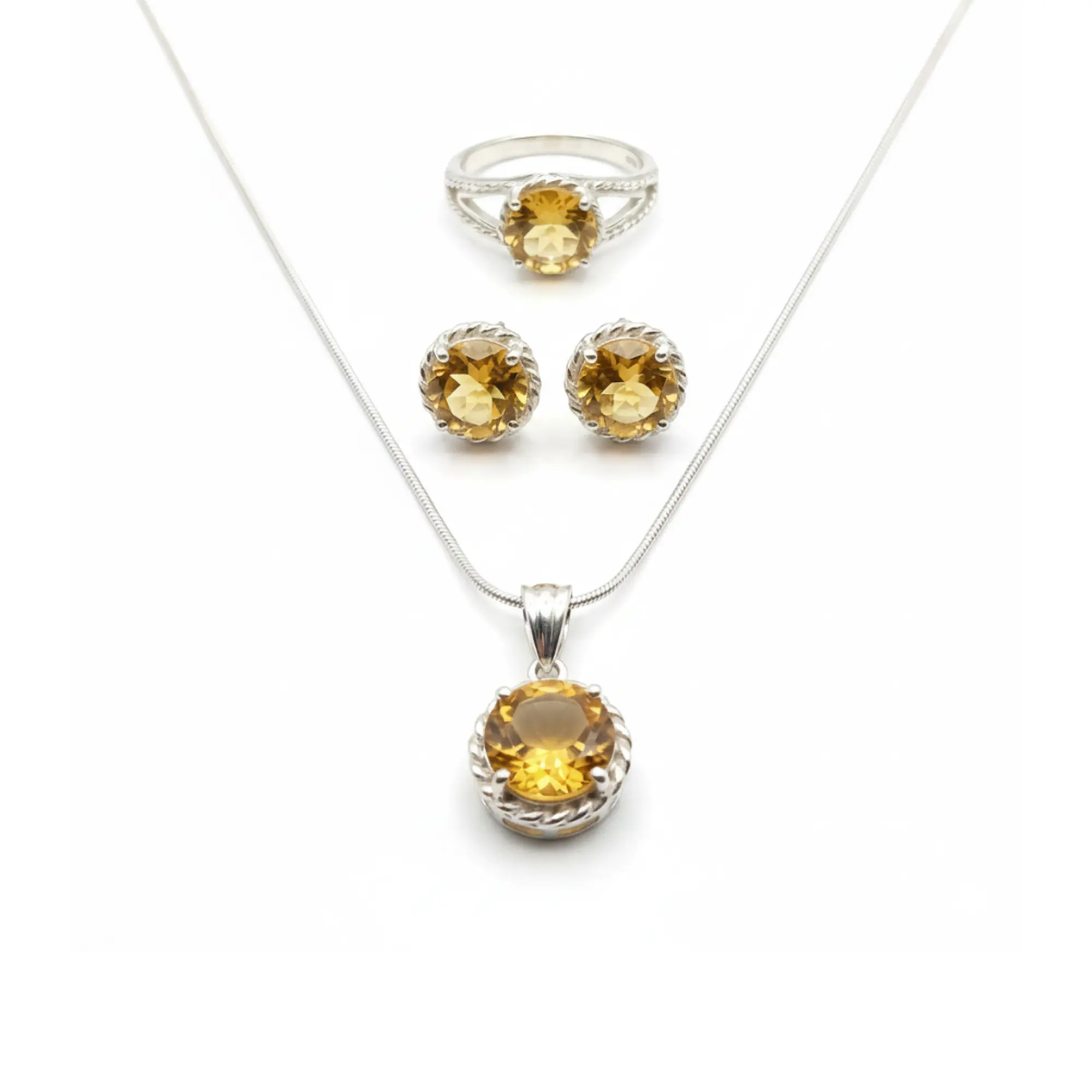 100 Citrine Sunburst Elegance Set - Image 1
