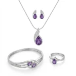 Amethyst Petal Cascade Luxe Set