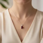 Garnet Velvet Glow Pendant - Image 3