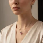 Garnet Velvet Glow Pendant - Image 4