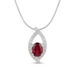 Garnet Radiant Loop Pendant - Image 2