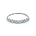Azure Luxe Hinged Bangle