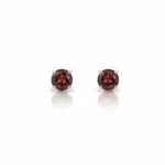 Ember Glow Hessonite Studs
