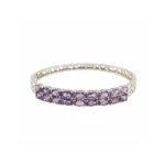 Violet Aura Hinge Bangle