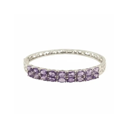 Violet Aura Hinge Bangle