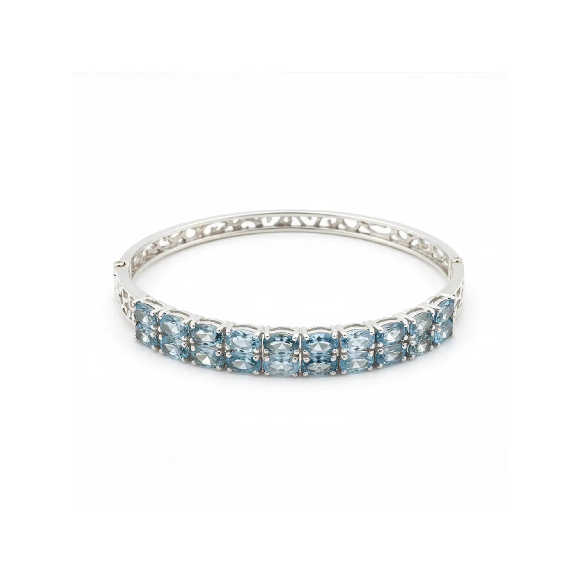 149 Sky Radiance Hinge Bangle - Image 1