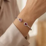 Rosy Halo Bangle - Image 3