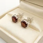 Ember Glow Hessonite Studs - Image 3