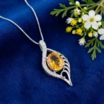 Golden Ember Wing Pendant - Image 2