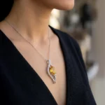 Golden Ember Wing Pendant - Image 3