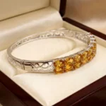 Golden Ember Hinge Bangle - Image 3
