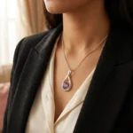 Lavender Infinity Pendant - Image 2