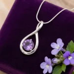 Lavender Infinity Pendant - Image 4