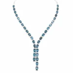 Lustre Cascade - London Blue Topaz Necklace  & Earrings Set
