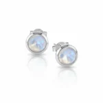 Lunar Glow Moonstone Oval Studs