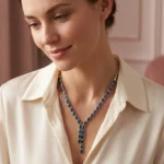 Lustre Cascade - London Blue Topaz Necklace  & Earrings Set - Image 3