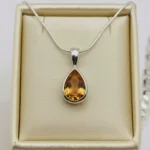 Citrine Glow Teardrop Pendant - Image 2