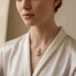 Citrine Glow Teardrop Pendant - Image 3