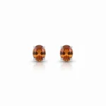 Amber Spark Stud Earrings