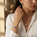 Amethyst Petal Cascade Luxe Set - Image 4