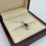 Garnet Radiant Loop Pendant - Image 4