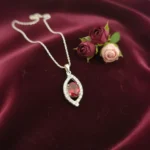 Garnet Radiant Loop Pendant - Image 5
