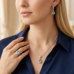 Blue Topaz Tear-Drop Harmony Set - Image 3