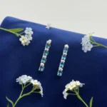 Blue Topaz Cascade Drop Earrings - Image 4