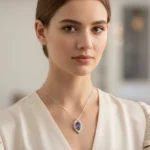 Amethyst Radiant Loop Pendant - Image 3