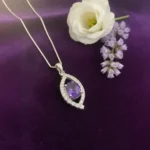 Amethyst Radiant Loop Pendant - Image 4