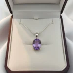 Amethyst Radiance Oval Pendant - Image 3