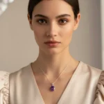 Amethyst Radiance Oval Pendant - Image 2