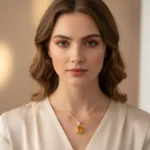 Citrine Radiance Oval Pendant - Image 2