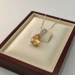 Citrine Classic Teardrop Pendant - Image 2