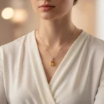 Citrine Classic Teardrop Pendant - Image 4