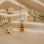 Citrine Classic Teardrop Pendant - Image 3