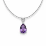 Amethyst Classic Teardrop Pendant