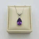 Amethyst Classic Teardrop Pendant - Image 2
