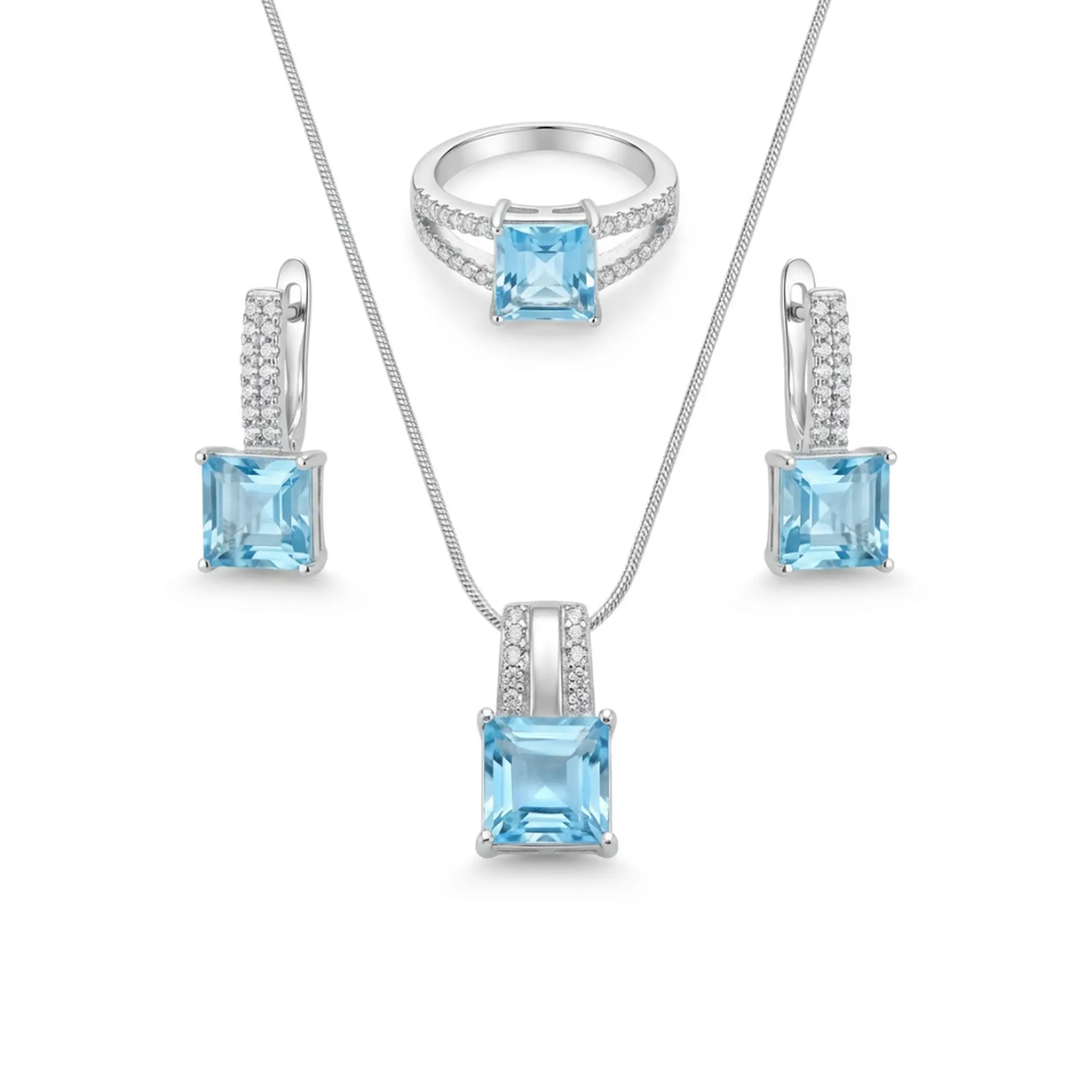 84 Azure Radiance Jewellery Set - Image 1