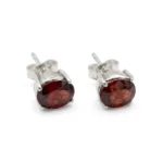 Ember Glow Hessonite Studs - Image 2