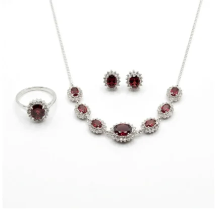Scarlet Radiance Jewellery Set