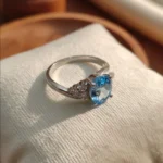 Trinity Spark Ring – Blue Topaz - Image 2