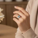 Trinity Spark Ring – Blue Topaz - Image 3