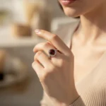 Radiant Aura Ring – Garnet - Image 2