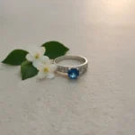 Luminous Band Ring – Swiss Blue Topaz - Image 5