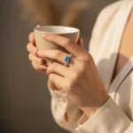 Luminous Band Ring – Swiss Blue Topaz - Image 4