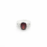 Trinity Glow Ring – Garnet - Image 4