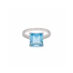 Luminous Square Ring – Blue Topaz - Image 3