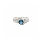 Eternal Grace Ring – London Blue Topaz - Image 3